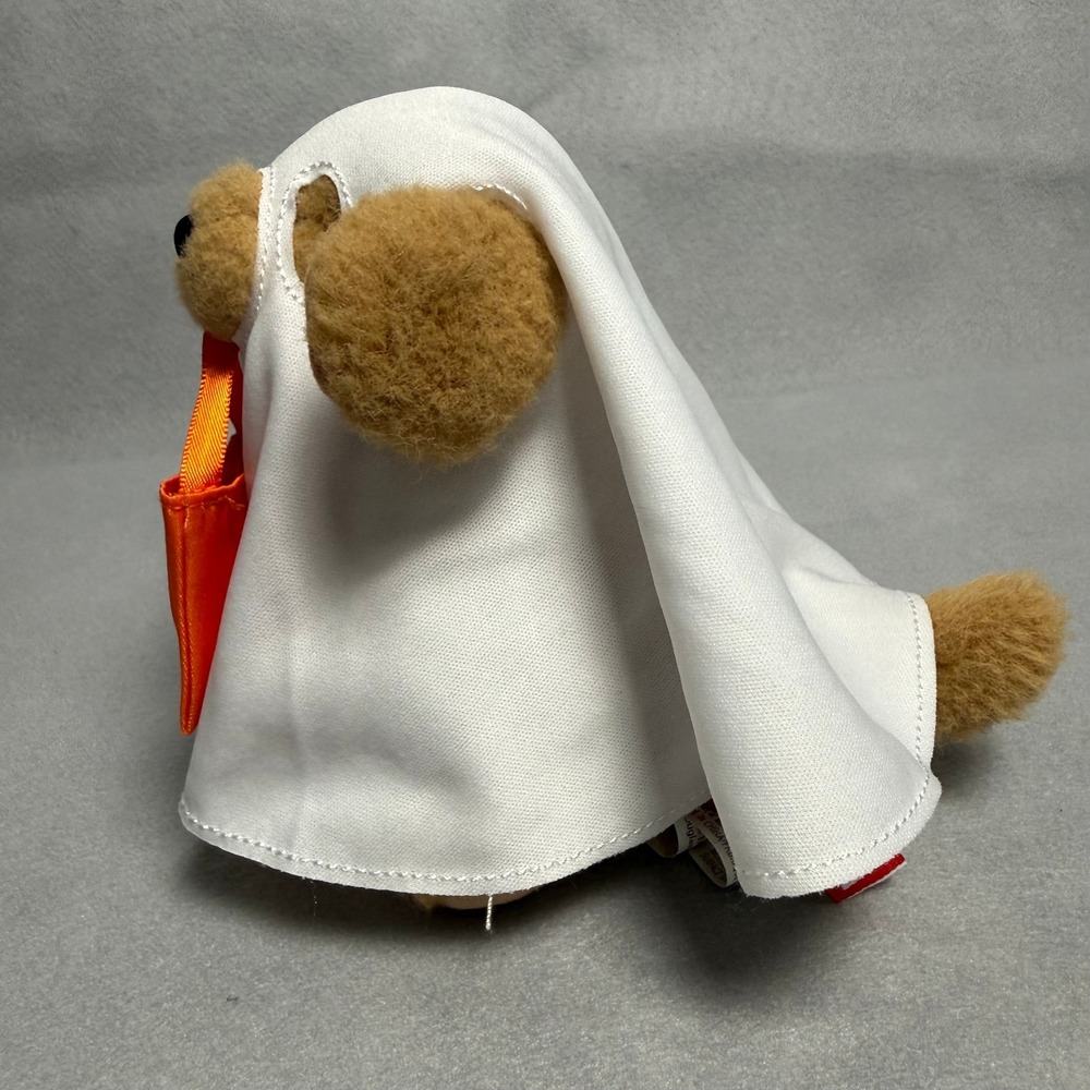 Douglas Cuddle Toys Halloween Ghost Dog Plush Trick or Treat Bag Tan Puppy - Picture 2 of 11